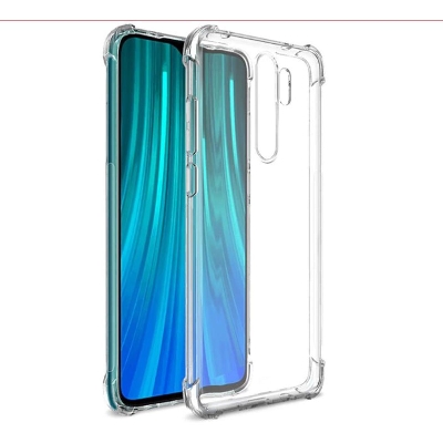 Picture of For Xiaomi Redmi Note 8 Pro ultra Slim Transparent anti shock side bumper corner 4D Crystal clear camera cutting cover - Phone Back Cover