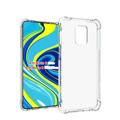 Picture of For Xiaomi Redmi Note 9 ultra Slim Transparent anti shock side bumper corner 4D Crystal clear camera cutting cover