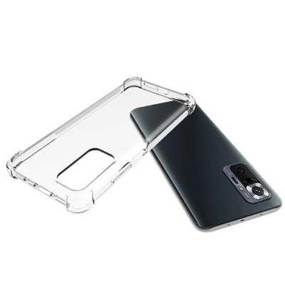 Picture of For Xiaomi Redmi Note 10 Pro ultra Slim Transparent anti shock side bumper corner 4D Crystal clear camera cutting cover