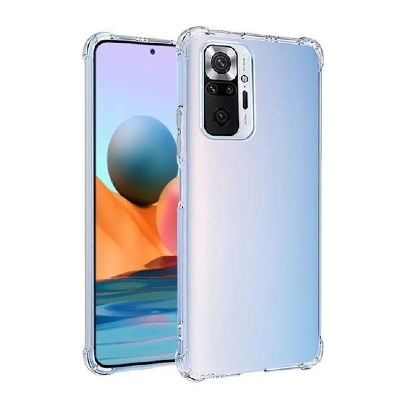 Picture of For Xiaomi Redmi Note 10 Pro Max ultra Slim Transparent anti shock side bumper corner 4D Crystal clear camera cutting cover