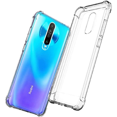 Picture of For Xiaomi Poco X2 ultra Slim Transparent anti shock side bumper corner 4D Crystal clear camera cutting cover