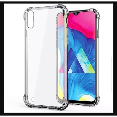 Picture of For Samsung Galaxy M10 ultra Slim Transparent anti shock side bumper corner 4D Crystal clear camera cutting cover