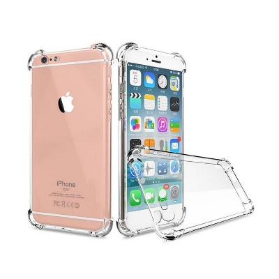 Picture of For Iphone 6 ultra Slim Transparent anti shock side bumper corner 4D Crystal clear camera cutting cover