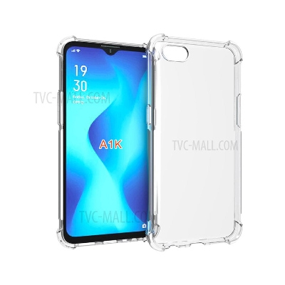 Picture of For Oppo A1k Slim Transparent anti shock0 side bumper corner 4D Crystal clear camera cutting cover