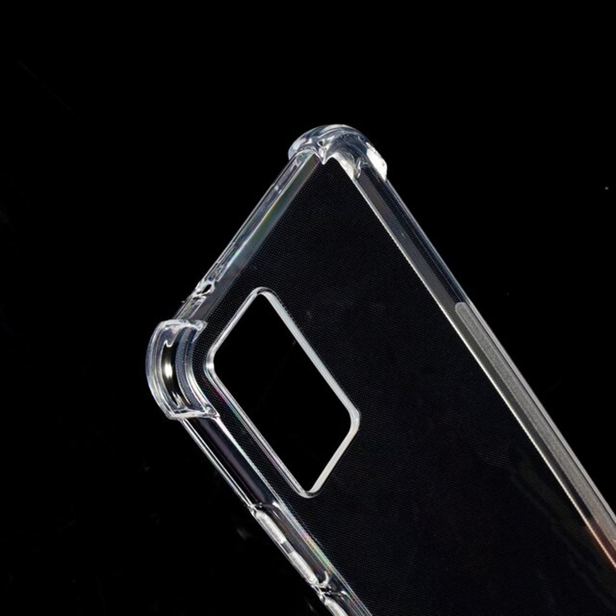Picture of For Vivo V21 4G ultra Slim Transparent anti shock side bumper corner 4D Crystal clear camera cutting cover - Back Cover