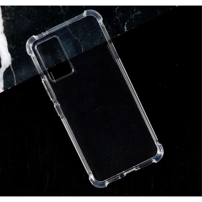 Picture of For Vivo V21 5G ultra Slim Transparent anti shock side bumper corner 4D Crystal clear camera cutting cover