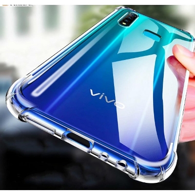 Picture of For Vivo Y12 ultra Slim Transparent anti shock side bumper corner 4D Crystal clear camera cutting cover