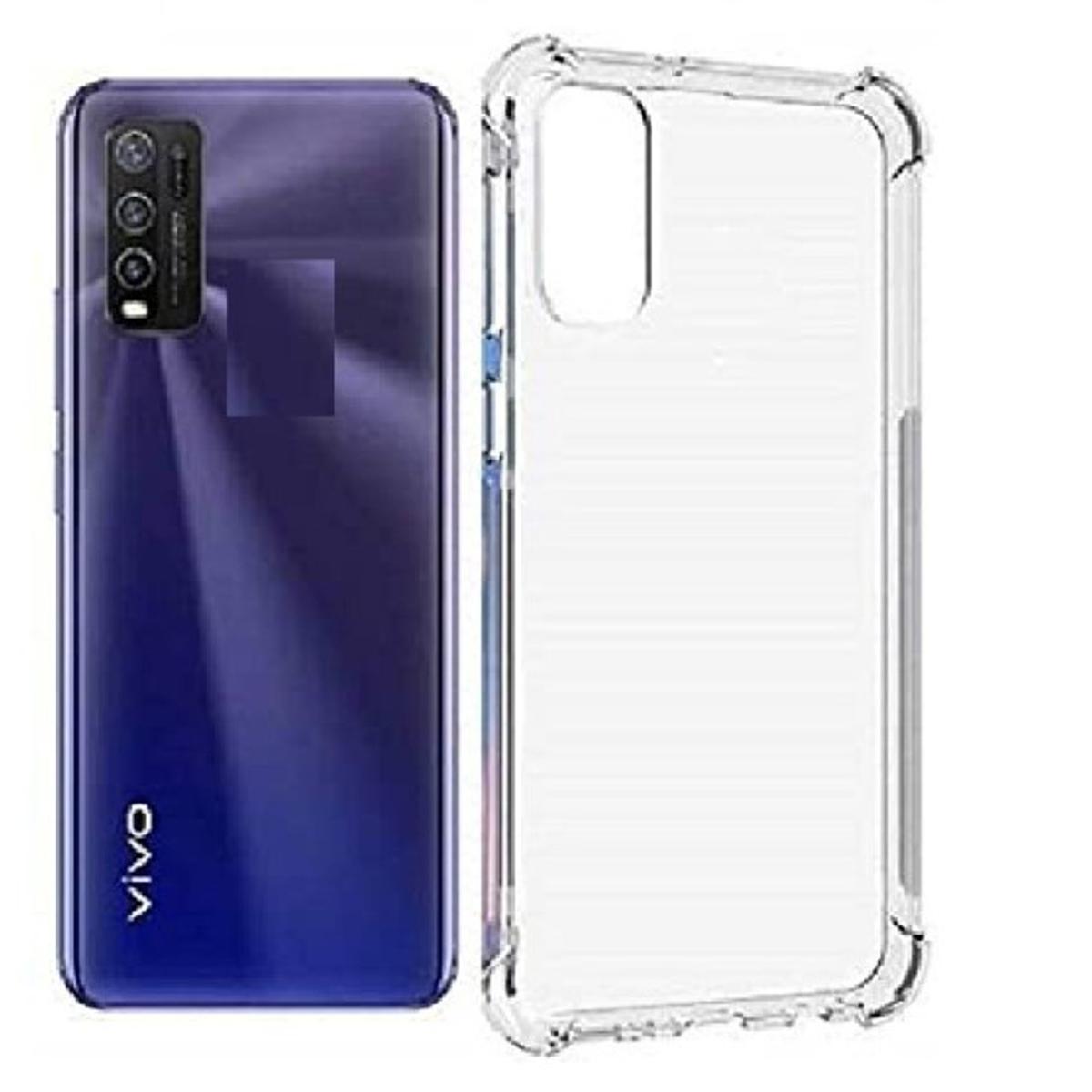 Picture of For Vivo Y20s ultra Slim Transparent anti shock side bumper corner 4D Crystal clear camera cutting cover