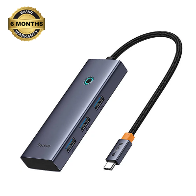 Baseus USB Hub 5-in-1 Hub Baseus UltraJoy Series USB-C to HDMI4K@30Hz+3xUSB 3.0+1xPD (grey) AR Trading Official Storeonline shop bangladeshothoba.com
