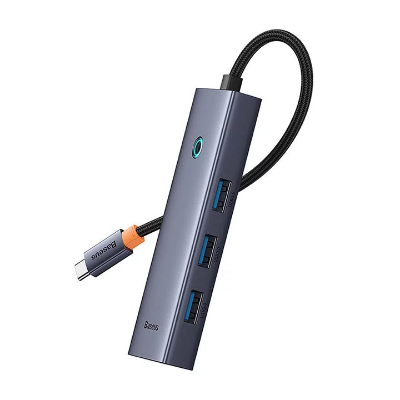 Baseus USB Hub 5-in-1 Hub Baseus UltraJoy Series USB-C to HDMI4K@30Hz+3xUSB 3.0+1xPD (grey) AR Trading Official Storeonline shop bangladeshothoba.com