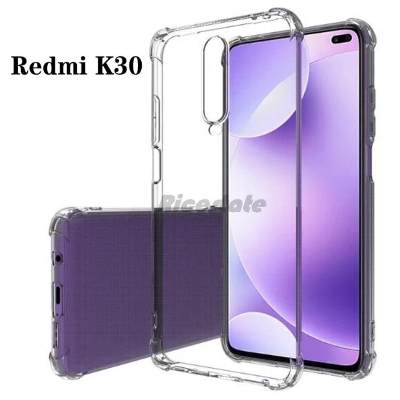 Picture of 5pcs cover For Xiaomi Redmi K30 ultra Slim Transparent anti shock side bumper corner 4D Crystal clear camera cutting cover