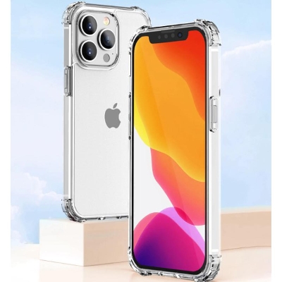 Picture of 5pcs cover For Iphone 13 ultra Slim Transparent anti shock side bumper corner 4D Crystal clear camera cutting cover