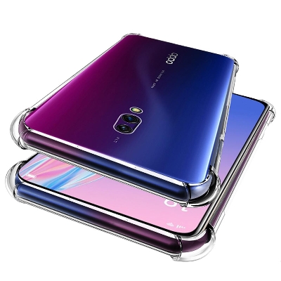 Picture of 5pcs cover For Oppo K5 ultra Slim Transparent anti shock side bumper corner 4D Crystal clear camera cutting cover