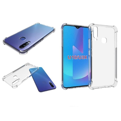 Picture of 5pcs cover For Vivo U10 ultra Slim Transparent anti shock side bumper corner 4D Crystal clear camera cutting cover