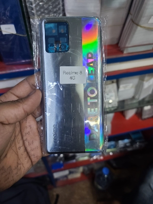 Picture of For Oppo Realme 8 4G Housing Frame with Battery Cover Replacement Back Battery Cover  Glass Case - Mobile Phone - Phone