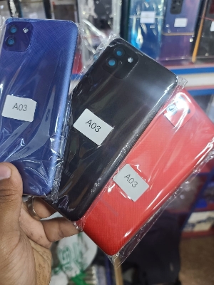 Picture of For Samsung Galaxy A03 Housing Frame with Battery Cover Replacement Back Battery Cover  Glass Case - Mobile Phone - Phone