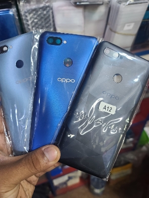 Picture of For Oppo Realme A12 Housing Frame with Battery Cover Replacement Back Battery Cover  Glass Case - Mobile Phone - Phone