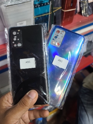 Picture of For Oppo A55 Housing Frame with Battery Cover Replacement Back Battery Cover  Glass Case - Mobile Phone - Phone