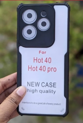 Picture of For Infinix Hot 40 Pro Back Cover Xundd Case Edge-Reinforced Shockproof Hard Transparent Phone Cover