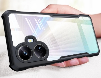 Picture of For Itel Vision 5 Plus Back Cover Xundd Case Edge-Reinforced Shockproof Hard Transparent Phone Cover