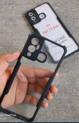 Picture of For Infinix Hot 12 Back Cover Xundd Case Edge-Reinforced Shockproof Hard Transparent Phone Cover