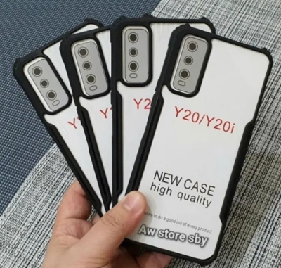 Picture of For Vivo Y20 Back Cover Xundd Case Edge-Reinforced Shockproof Hard Transparent Phone Cover