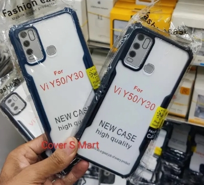 Picture of For Vivo Y50 Back Cover Xundd Case Edge-Reinforced Shockproof Hard Transparent Phone Cover