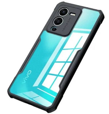 Picture of For Vivo V25 Back Cover Xundd Case Edge-Reinforced Shockproof Hard Transparent Phone Cover