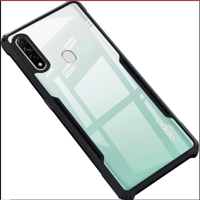 Picture of For Oppo F15 Back Cover Xundd Case Edge-Reinforced Shockproof Hard Transparent Phone Cover