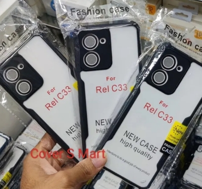 Picture of For Oppo C33 Back Cover Xundd Case Edge-Reinforced Shockproof Hard Transparent Phone Cover