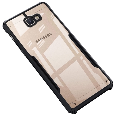 Picture of For Samsung Galaxy J7 Prime Back Cover Xundd Case Edge-Reinforced Shockproof Hard Transparent Phone Cover