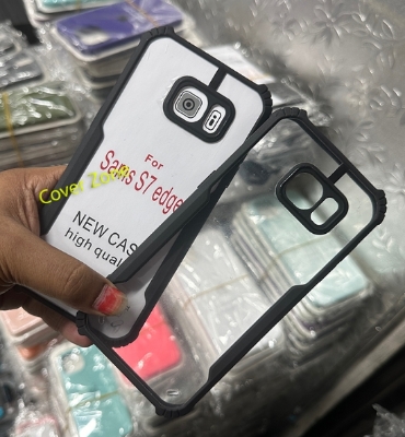 Picture of For Samsung Galaxy S7 edge Back Cover Xundd Case Edge-Reinforced Shockproof Hard Transparent Phone Cover