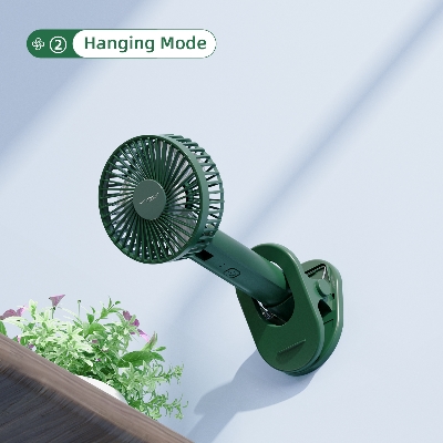 Vyvylabs D02 Handheld Foldable Clip Fan Dark Green AR Trading Official Storeonline shop bangladeshothoba.com