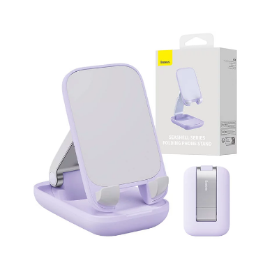 Baseus Seashell Series Folding Phone Stand- Purple AR Trading Official Storeonline shop bangladeshothoba.com