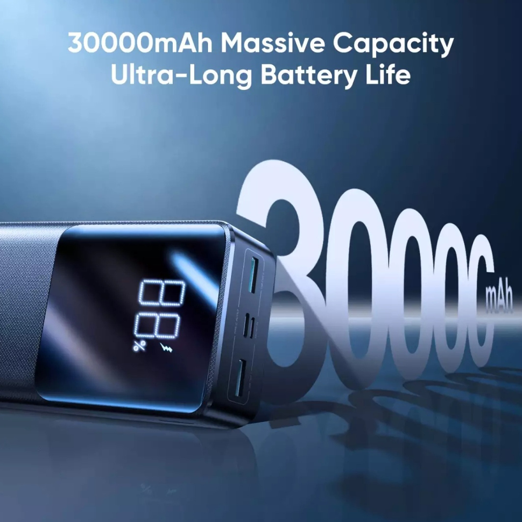 Picture of Joyroom JR-QP193 Super Fast 22.5W Power Bank 30000mAh-Black