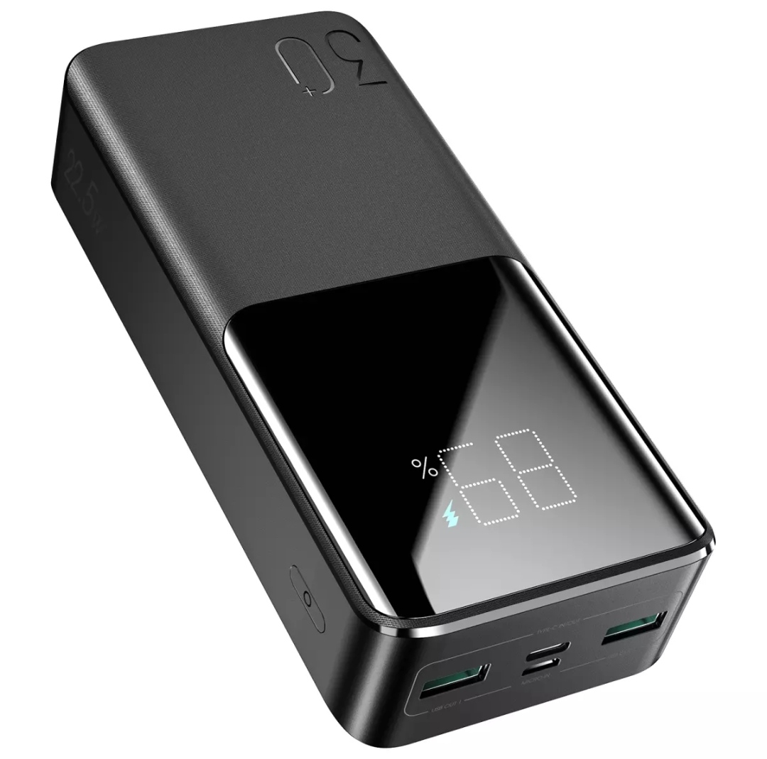 Picture of Joyroom JR-QP193 Super Fast 22.5W Power Bank 30000mAh-Black