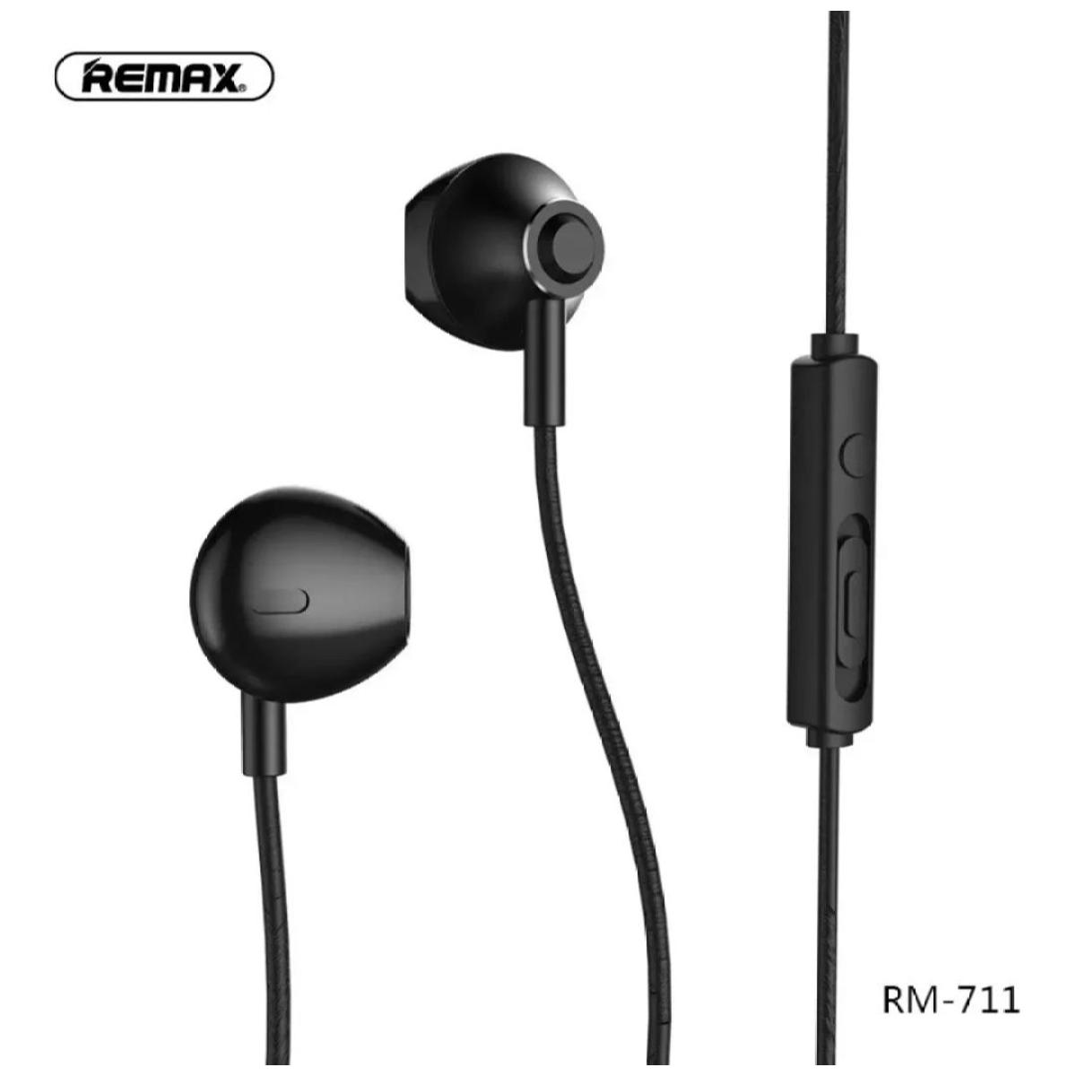 Picture of Remax RM 711 Earphone Wired Headset Noise Cancelling Fashion In-Ear Earphone For Mobile phone