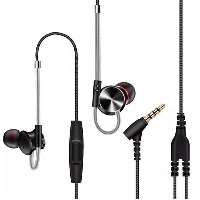 Picture of QKZ DM10 Zinc Alloy Metal Earphone - Black - Headphone - Ear Phone