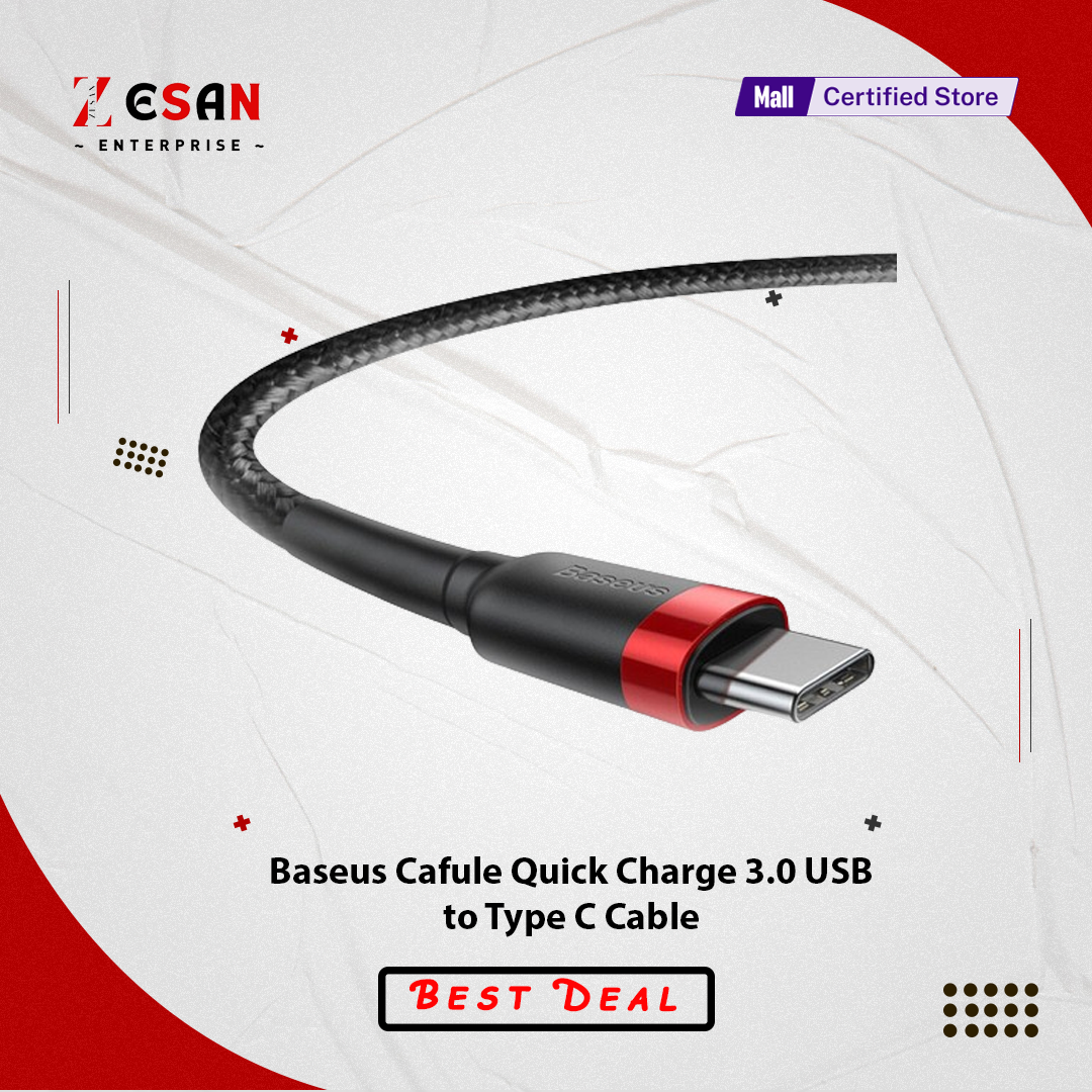 Picture of Baseus Cafule Quick Charge 3.0 USB to Type C Cable 2 meter/1 meter