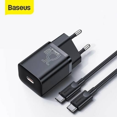 Picture of Baseus Super Si Quick PD Charger 1C 25W EU Sets With Type-C to Type-C Cable