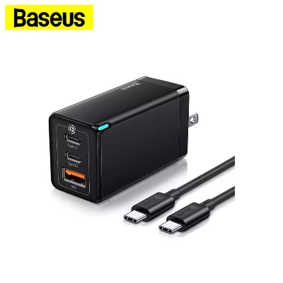 Picture of Baseus GaN3 Pro Fast Charger 2C+U Three Ports 65W CN Plug with Type C Cable
