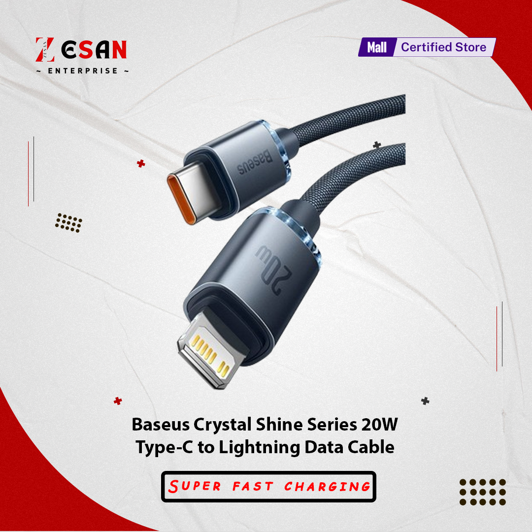 Picture of Baseus 20W PD USB C to Lighting Fast charging Cable for iPhone -1M