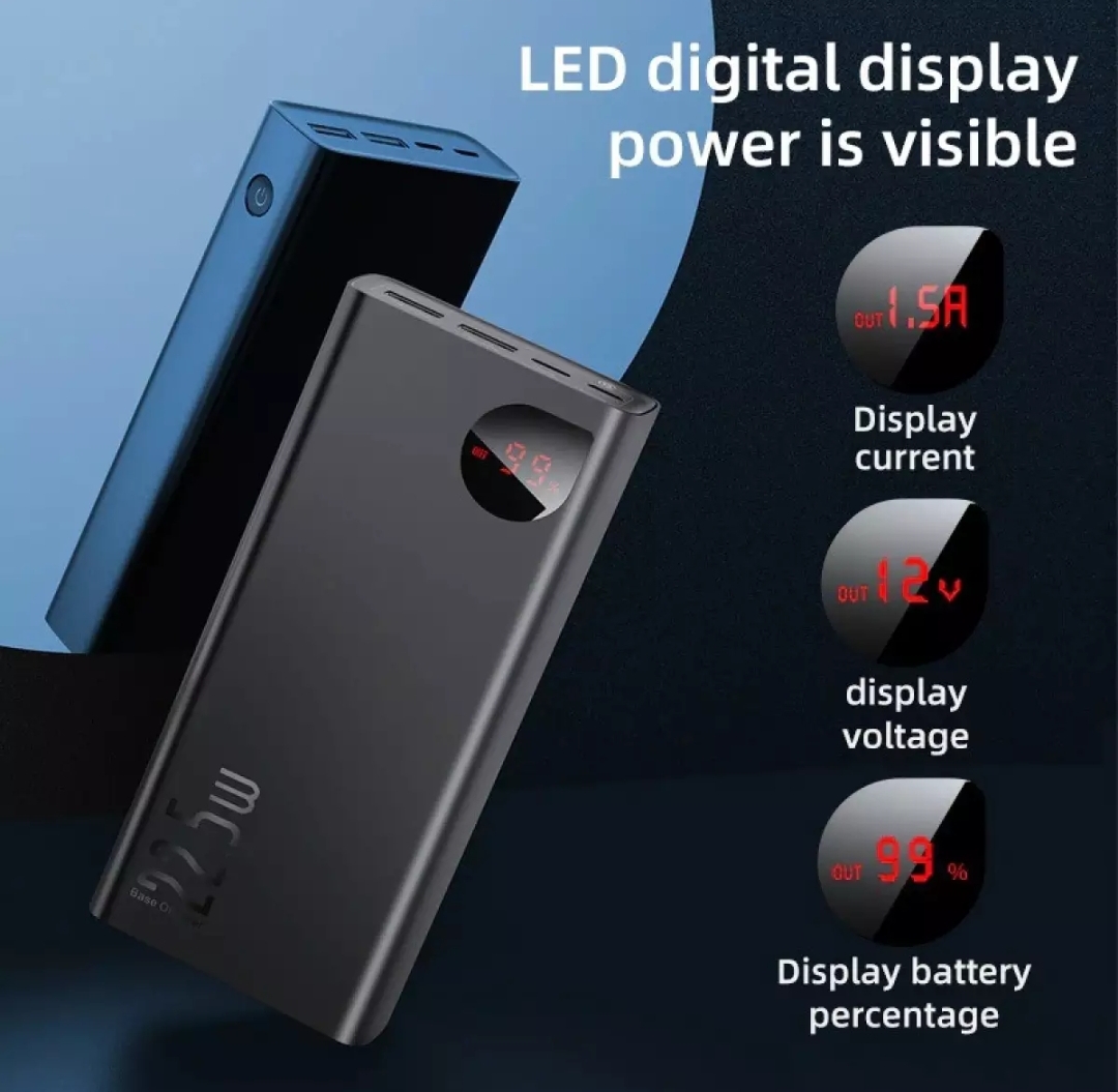 Picture of Baseus Adaman 22.5W 20000mAh Metal Digital Display Quick Charge Power Bank