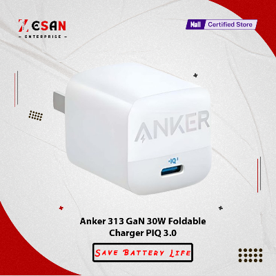 Picture of Anker 313 GaN 30W Foldable Charger USB C Power IQ 3.0