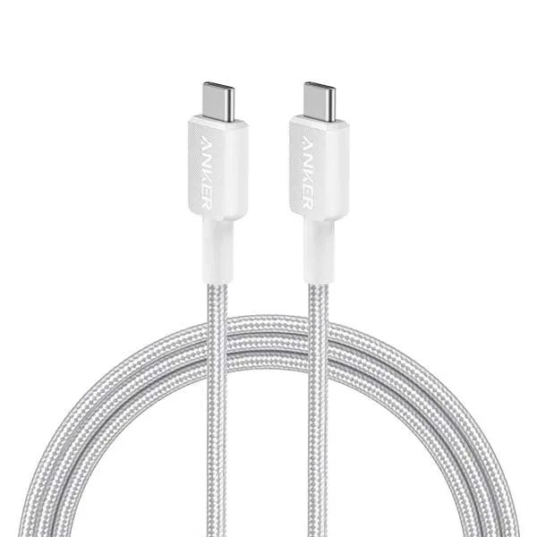 Picture of Anker 322 USB-C To USB-C Cable 60W Nylon Braided  Safe charging cable 3ft
