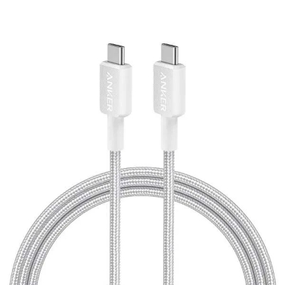 Picture of Anker 322 USB-C To USB-C Cable 60W Nylon Braided  Safe charging cable 3ft