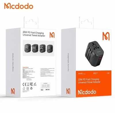Picture of Mcdodo CP-3471 PD 20W Fast Charging Universal Travel Adapter