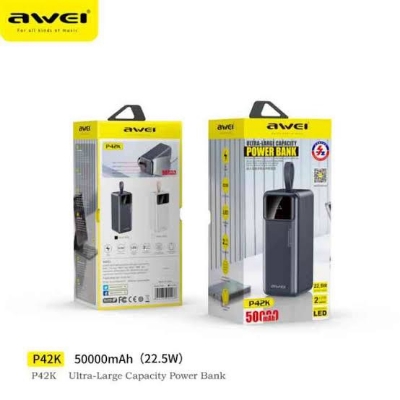 Picture of Awei P42K Power Bank 50000mAh Portable Powerbank