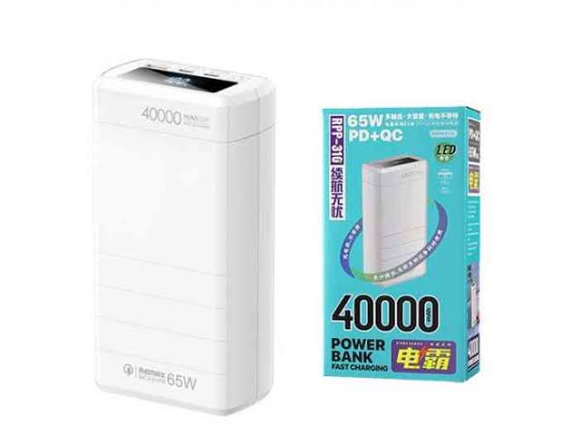 Picture of REMAX RPP-310 40000mah Dinba Series 65W PD + QC Fast Charging Power Bank