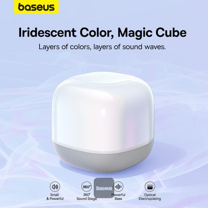 Baseus AeQur V2 Wireless Speaker Moon White AR Trading Official Storeonline shop bangladeshothoba.com